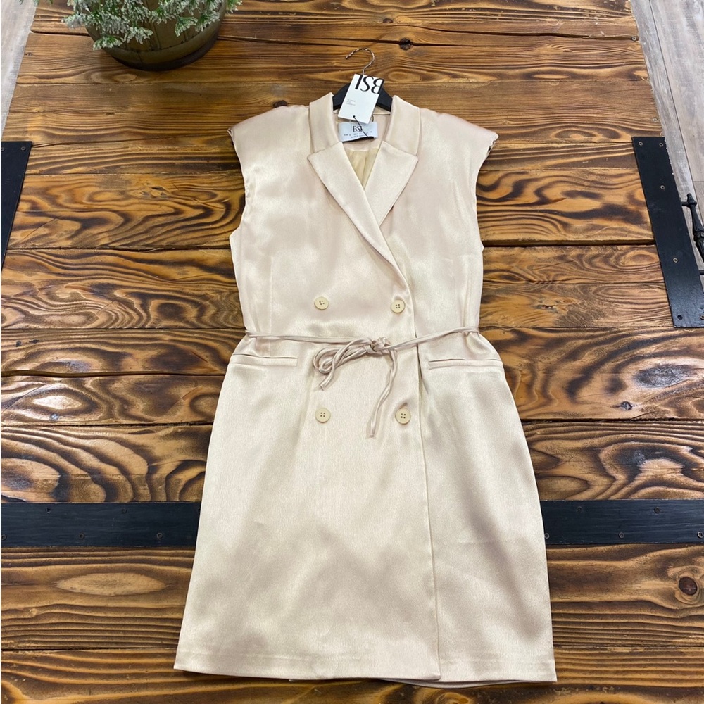 New sateen dress